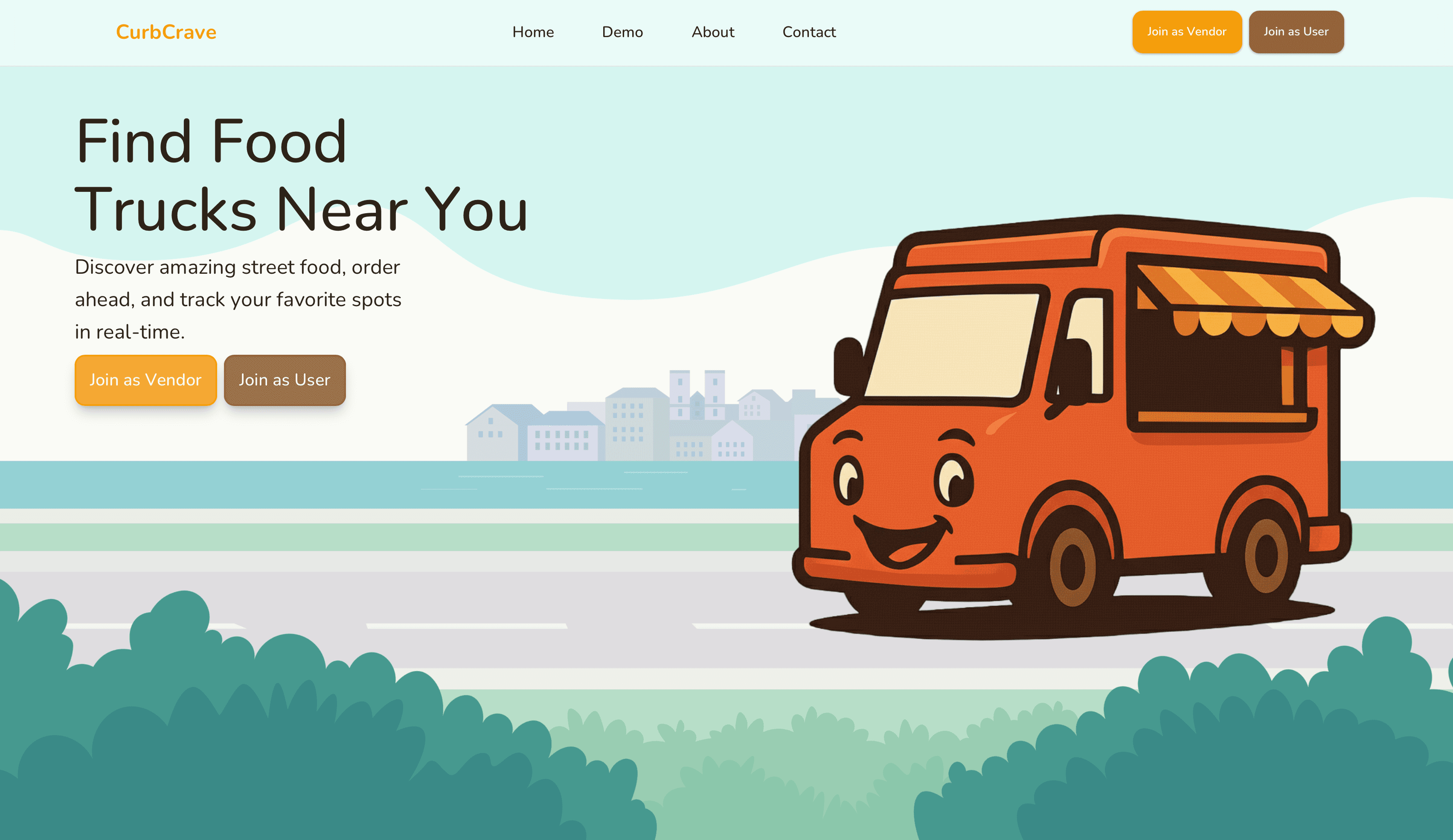 CurbCrave website homepage